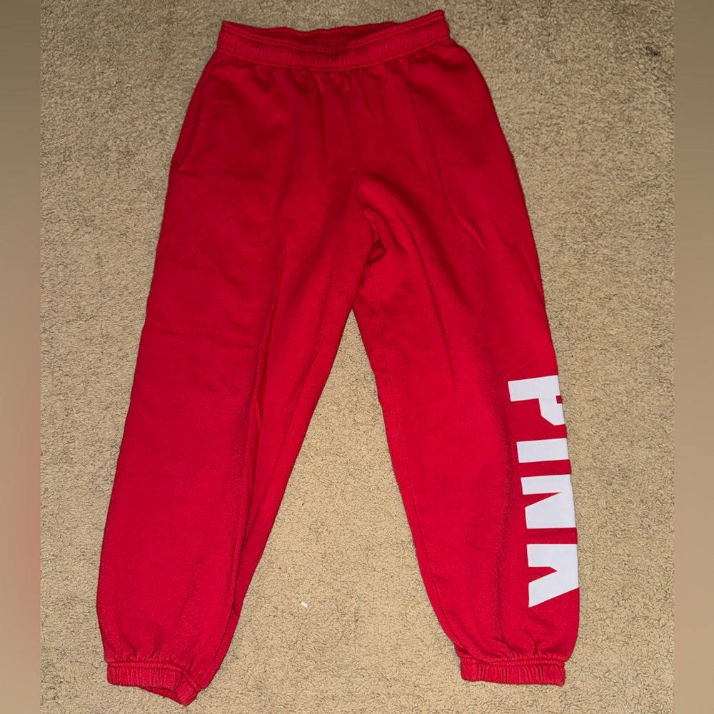 Victoria's Secret PINK Bold Red Joggers